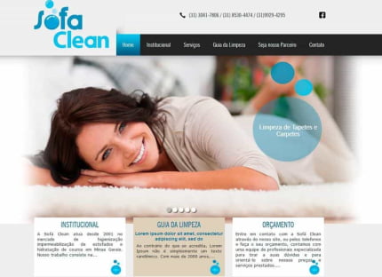 Novo site criado para Sofá Clean BH